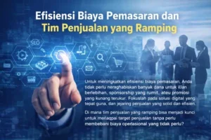 Efisiensi Biaya Pemasaran dan Tim Penjualan yang Ramping