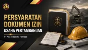 Persyaratan Dokumen Izin Usaha Pertambangan